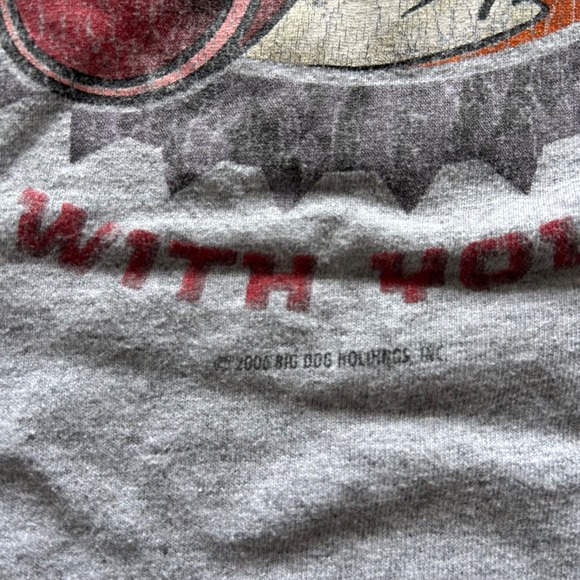 Vintage Big Dogs Shirt Size Medium Gray Plumbing Company 2006 - Picture 6 of 7